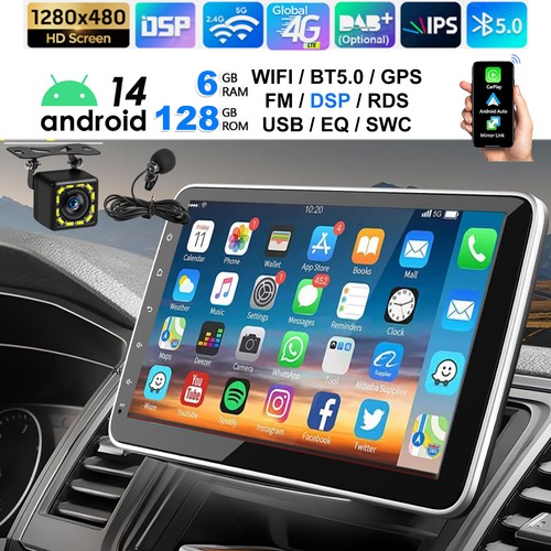 Autoradio 128g 1din dsp - 6+128g,