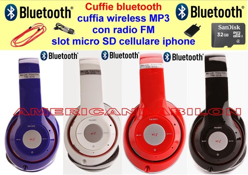 Cuffie bluetooth cuffia